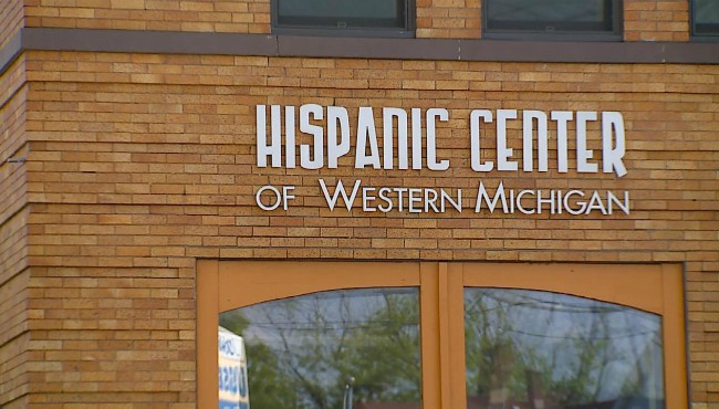 Brick building front of Hispanic Center of Western Michigan