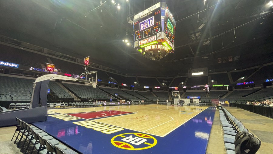 Van Andel Arena prepared for the Grand Rapids Gold. (Nov. 1, 2022)
