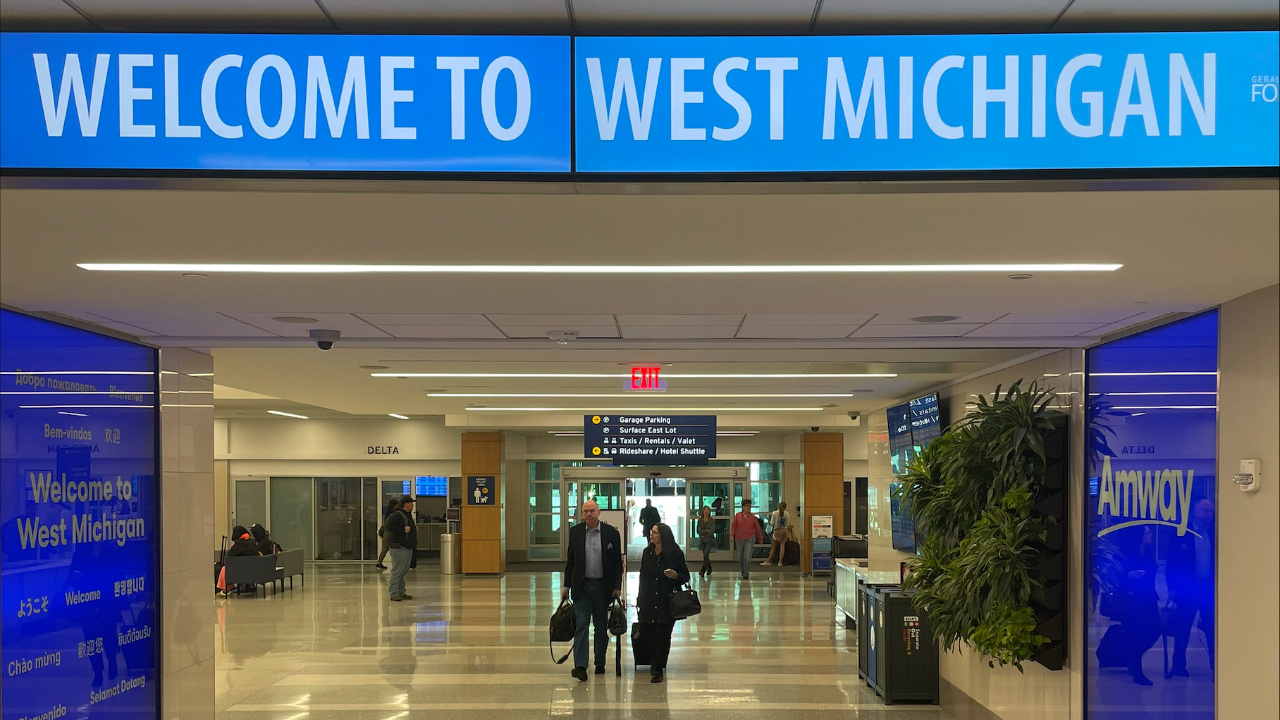 FILE - The Gerald R. Ford International Airport.