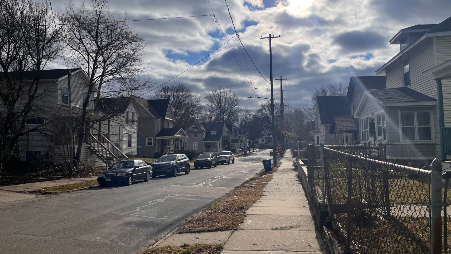 Homes off of Wealthy Street in Grand Rapids. (Jan. 4, 2024)