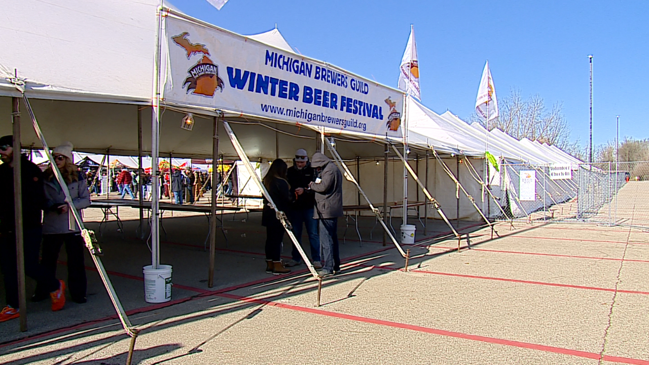 The Winter Beer Festival at LMCU Ballpark in Comstock Park on Feb. 24, 2024.