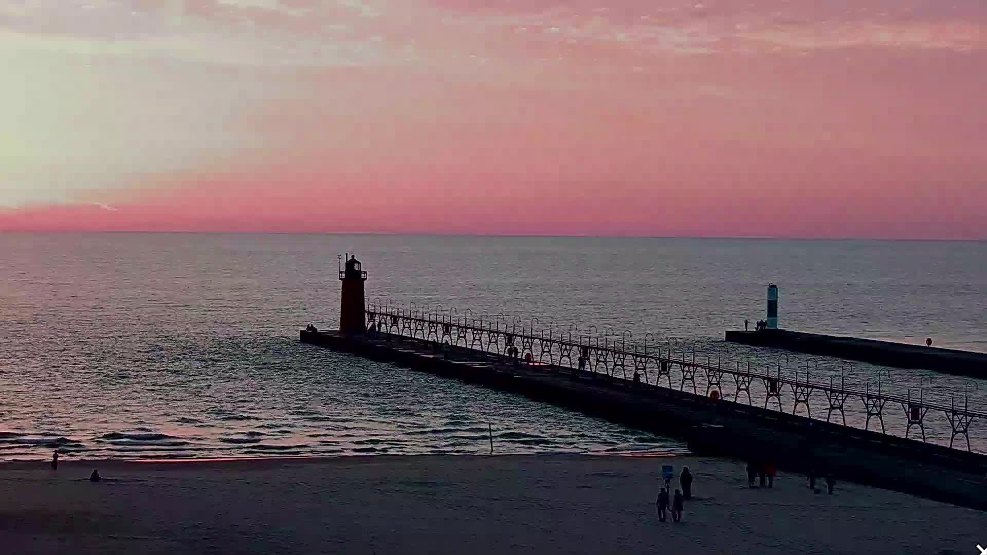 A February 2024 sunset over South Haven.