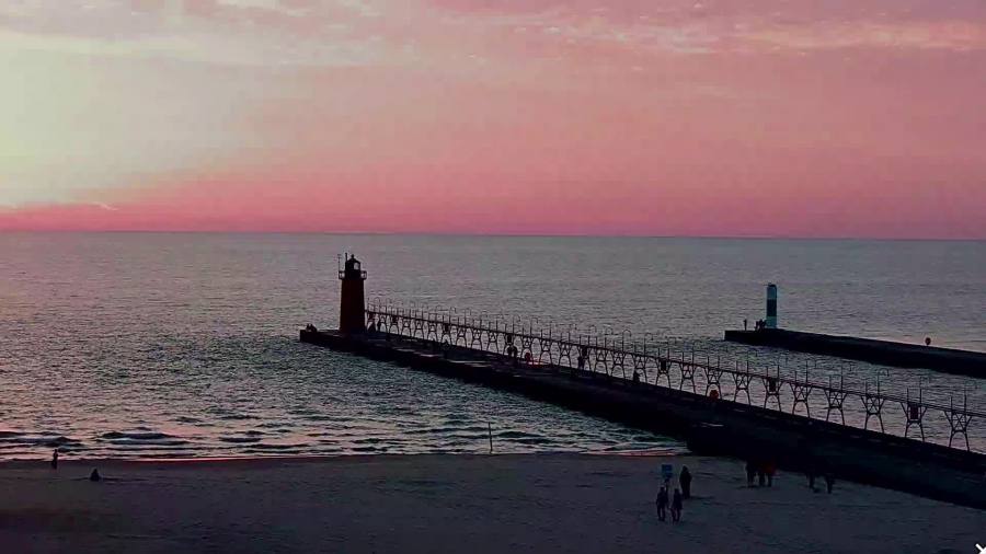 A February 2024 sunset over South Haven.