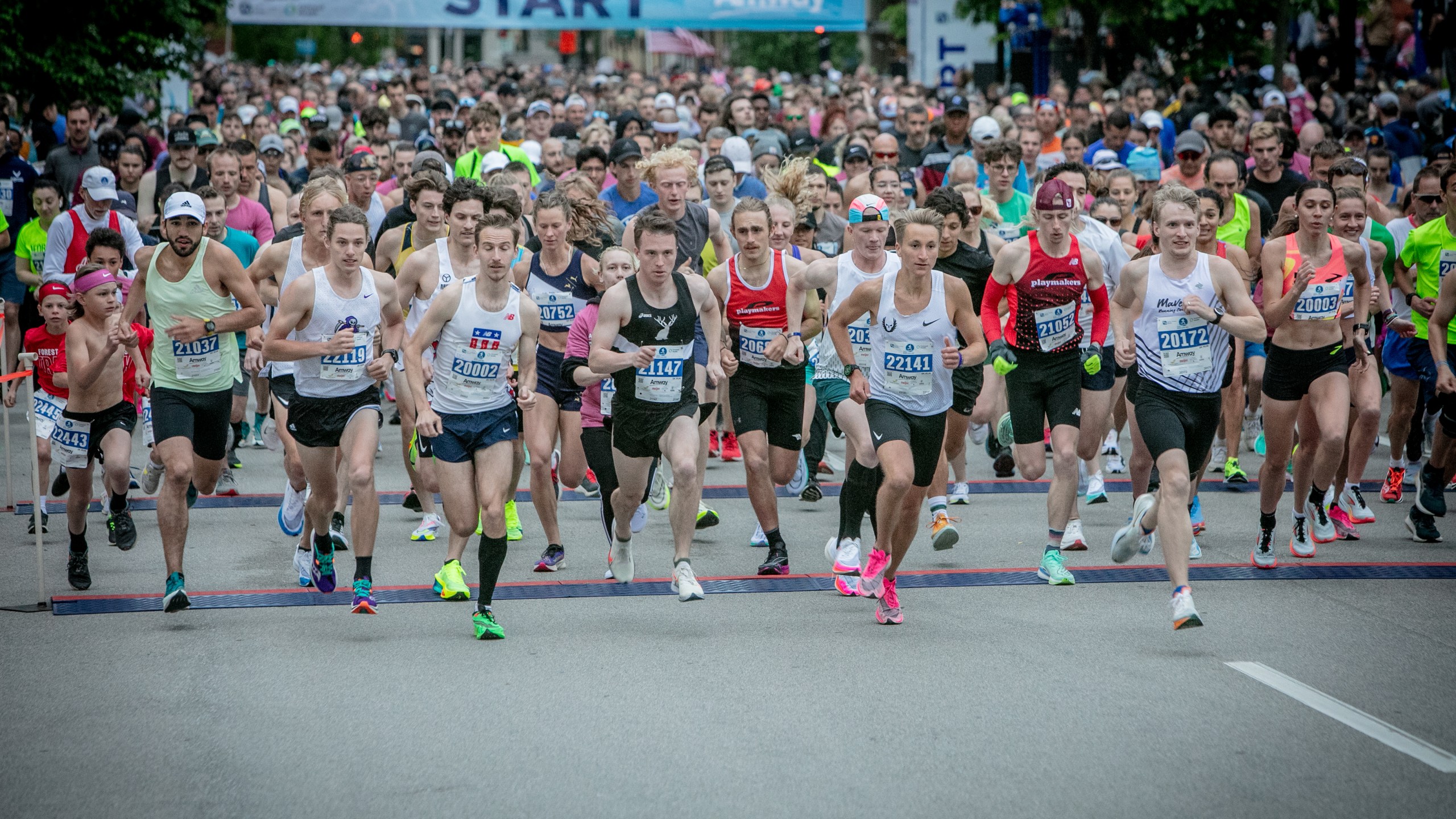 The Amway River Bank Run on May 11, 2024. (Michael Buck/WOOD TV8)