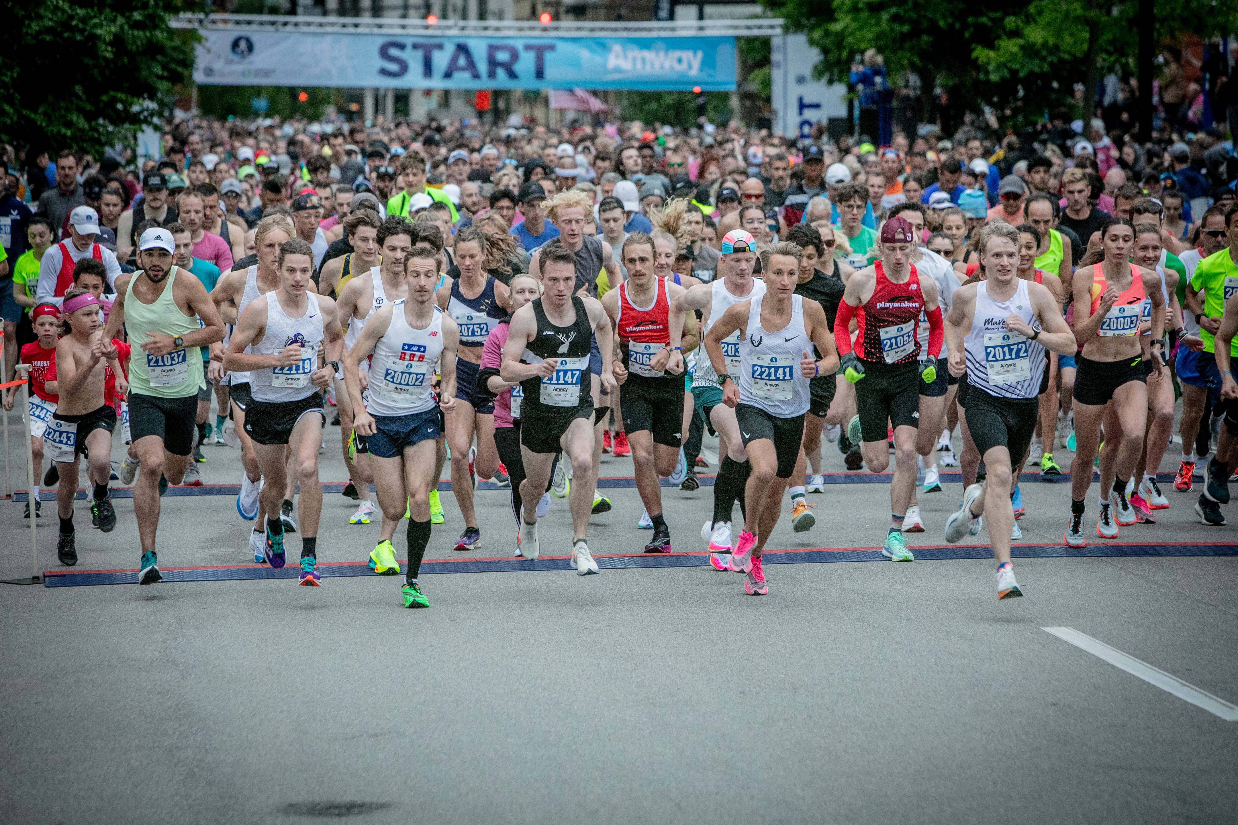 The Amway River Bank Run on May 11, 2024. (Michael Buck/WOOD TV8)