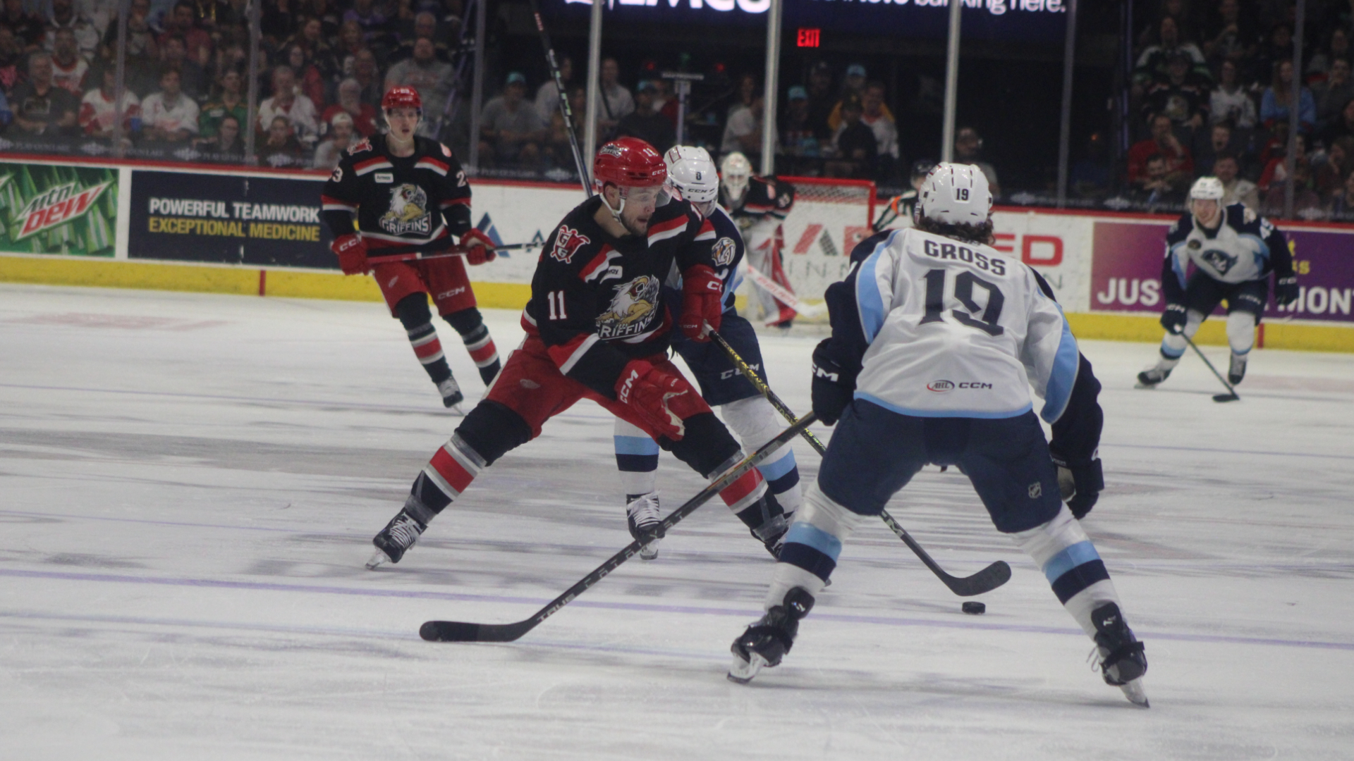 The Grand Rapids Griffins defeated the Milwaukee Admirals at Van Andel Arena on May 24, 2024. (Andrew McDonald/WOOD TV8)
