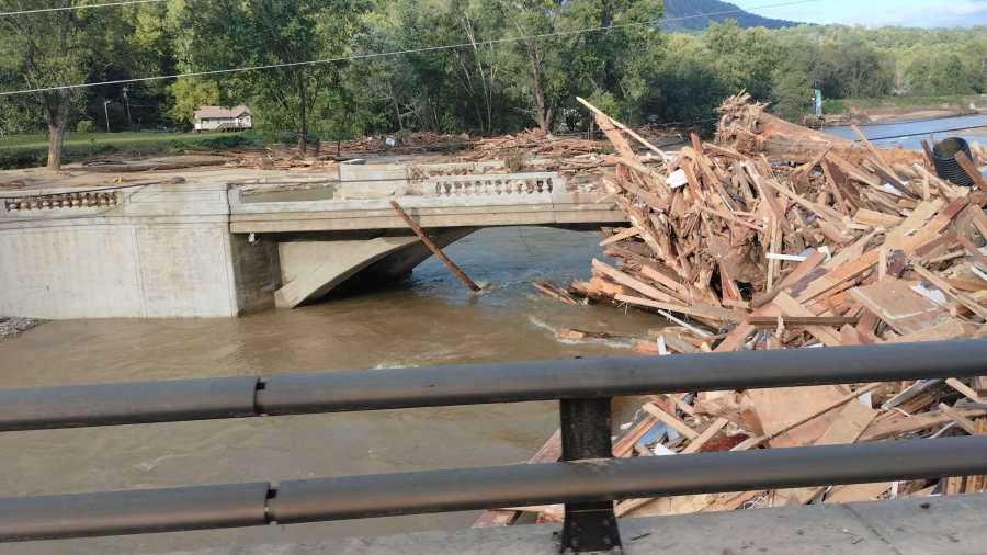 Michigan State Police’s Task Force 1 Swiftwater Team continues to help with water rescues and cleanup in the Chimney Rock area near Asheville in North Carolina, following heavy flooding due to Hurricane Helene. (Courtesy Michigan State Police)