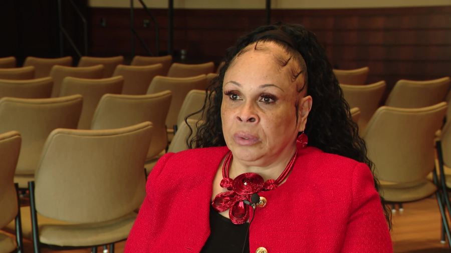 Leslie King, a human trafficking survivor. (Sept. 25, 2025)