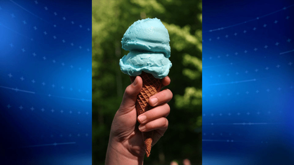 A 2007 file photo of Blue Moon ice cream on a sugar cone. (AP file)