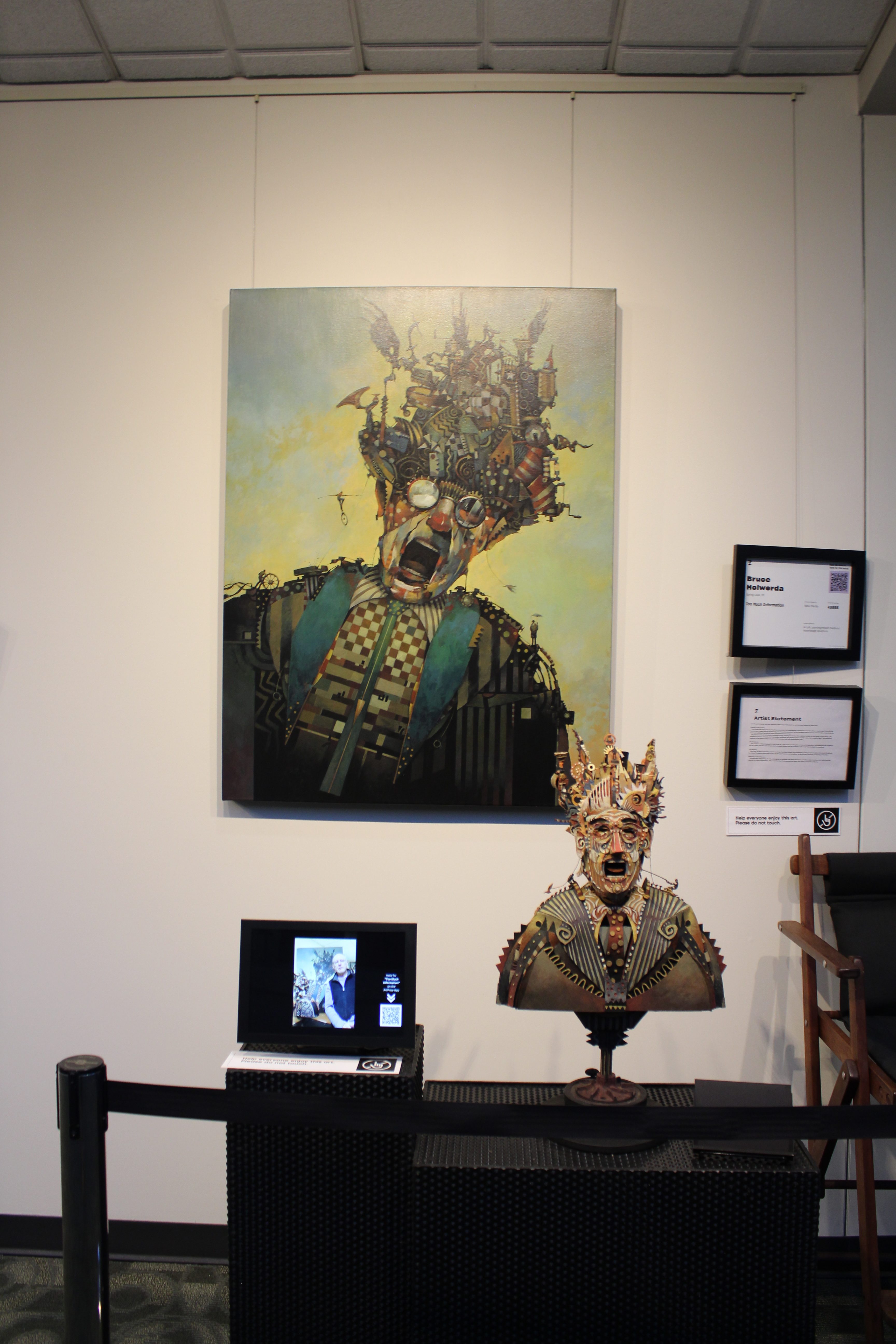 Too Much Information by Bruce Holwerda displayed at ArtPrize 2024. (Courtesy ArtPrize)
