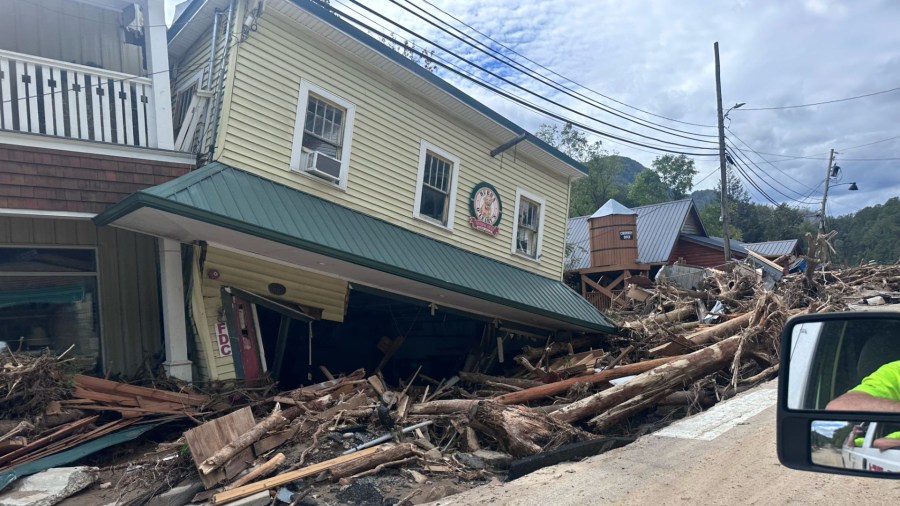 Michigan State Police’s Task Force 1 Swiftwater Team continues to help with water rescues and cleanup in the Chimney Rock area near Asheville in North Carolina, following heavy flooding due to Hurricane Helene. (Courtesy Michigan State Police)