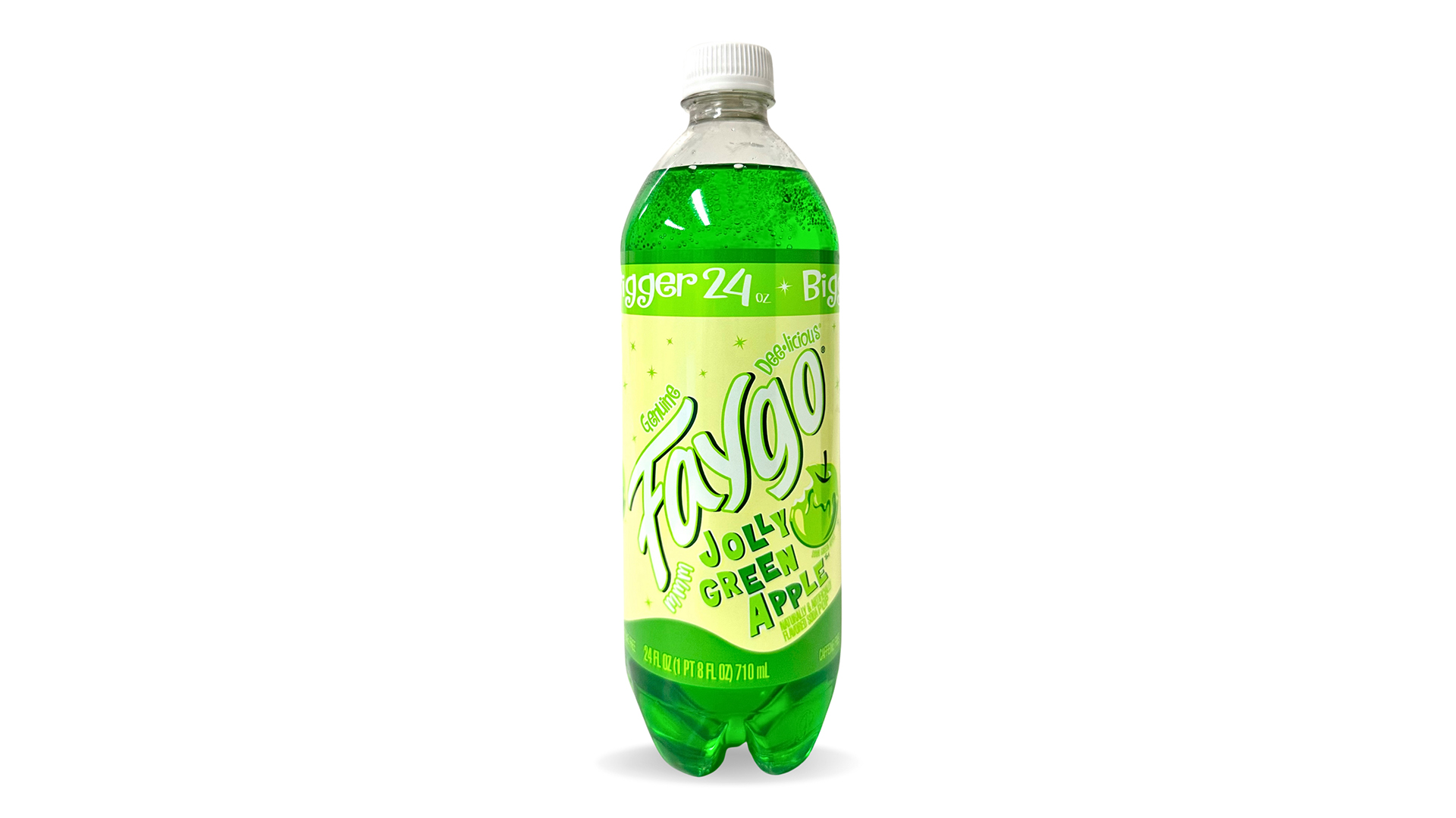 The new Faygo Jolly Green Apple flavor. (Courtesy Faygo)