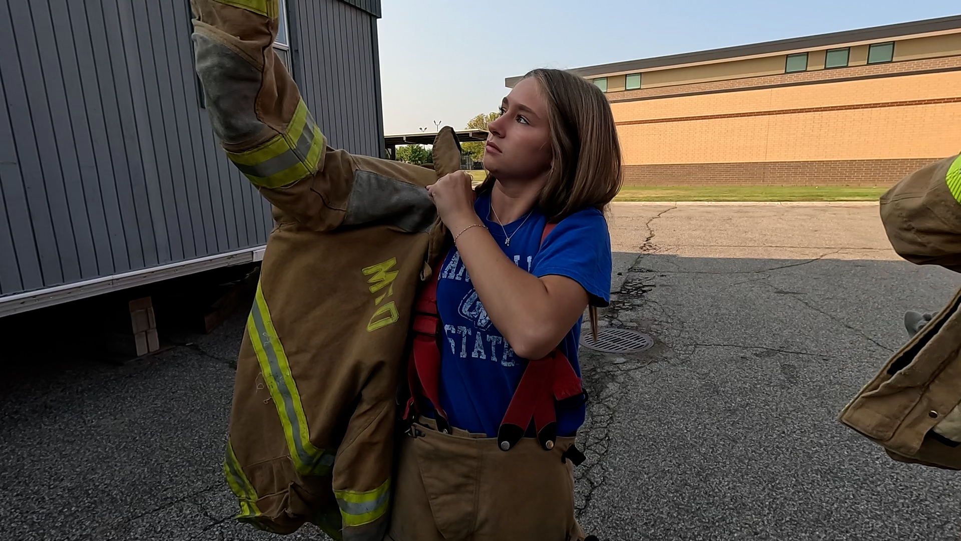 High school students in Zeeland's public safety course. (September 2024)