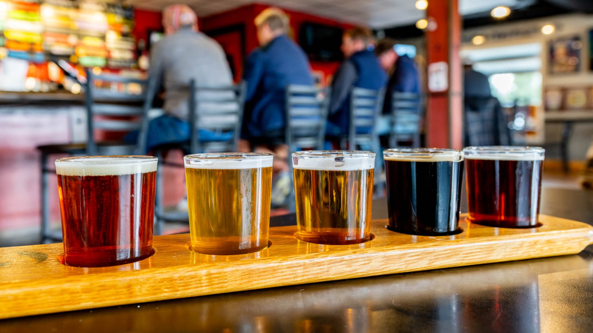 Generic shot of a flight of beers. (Experience GR)