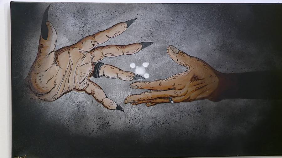 ArtPrize entry "Trauma Project" by Ray Foy. (Sept. 26, 2024)
