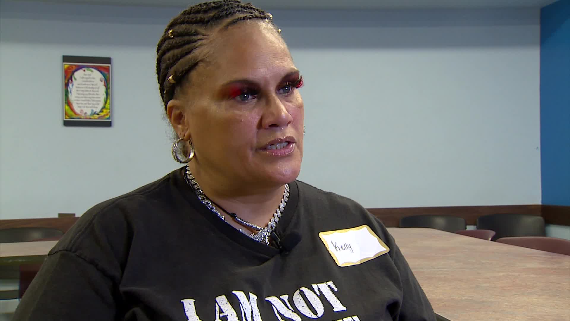 Kelly Palmer speaks with News 8 about graduating from Kent County's mental health treatment court on Sept. 19, 2024.
