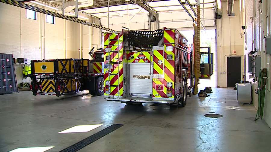 Wyoming Fire Station 2 on Division Avenue south of 44th Street. (Sept. 17, 2024)