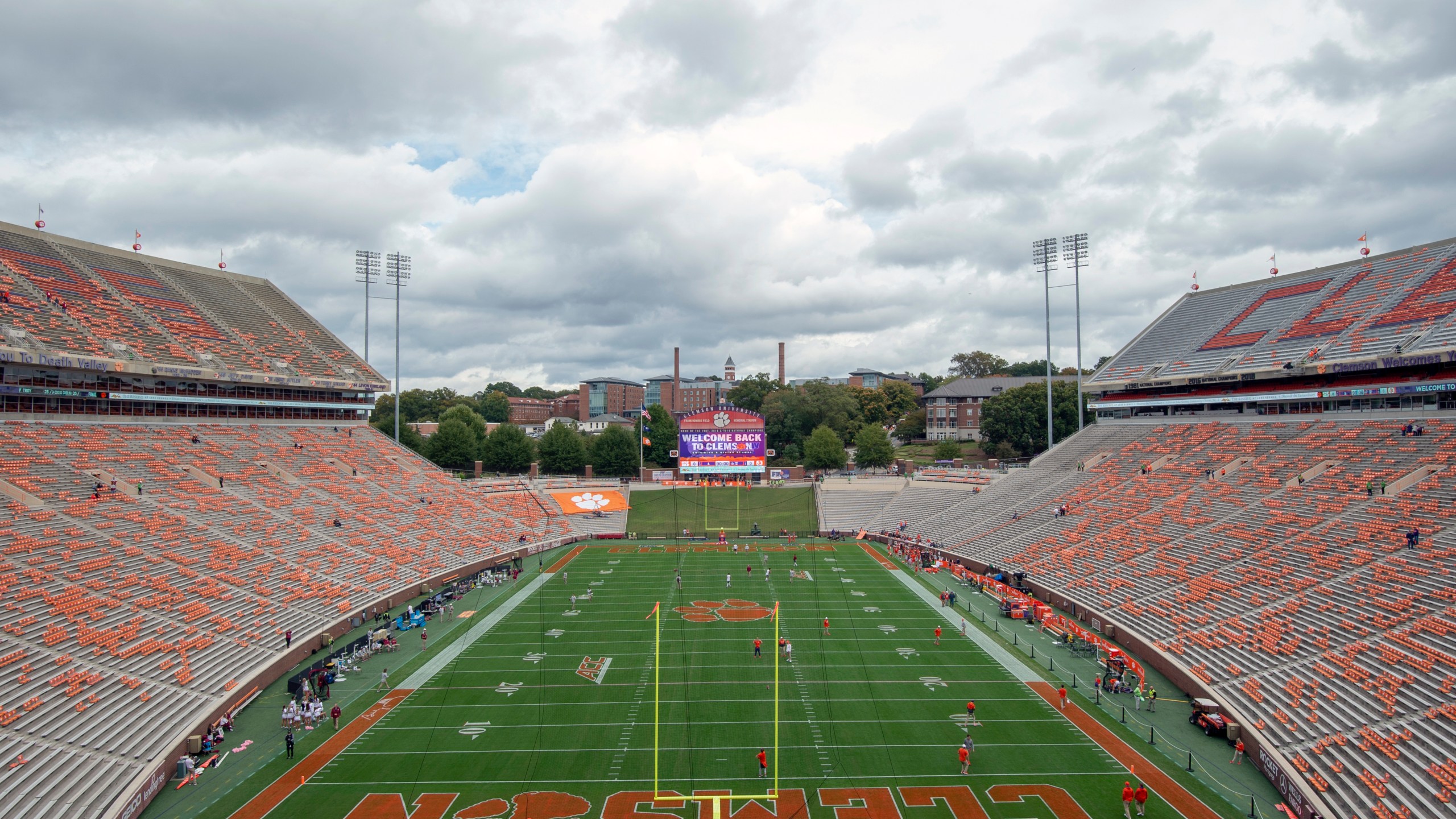 FILE - A view of Memorial Stadium is seen, Oct. 30, 2021, in Clemson, S.C. (AP Photo/Hakim Wright Sr., File)