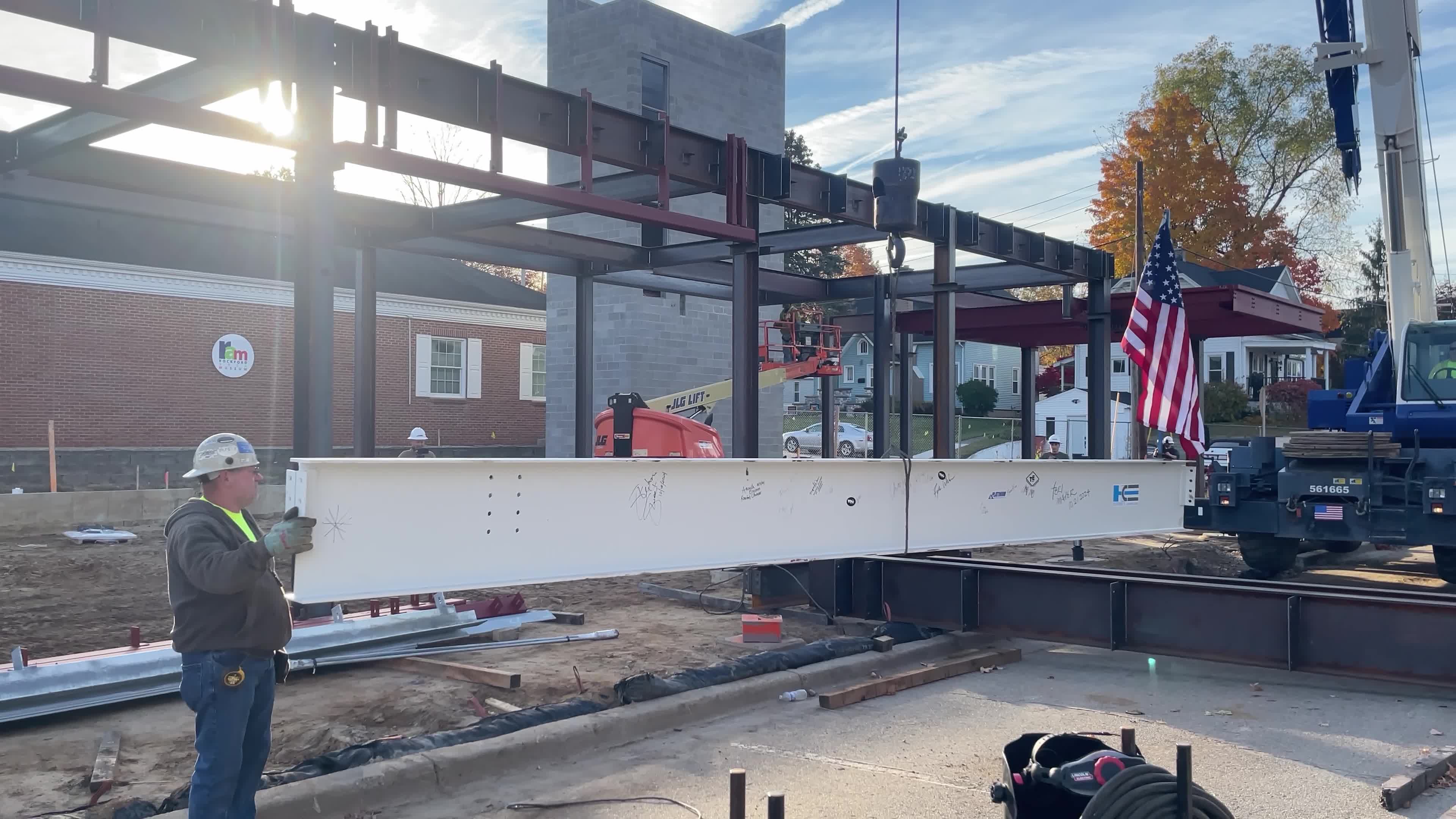 Construction on Hotel Rose in Rockford on Tuesday, Oct. 22, 2024.