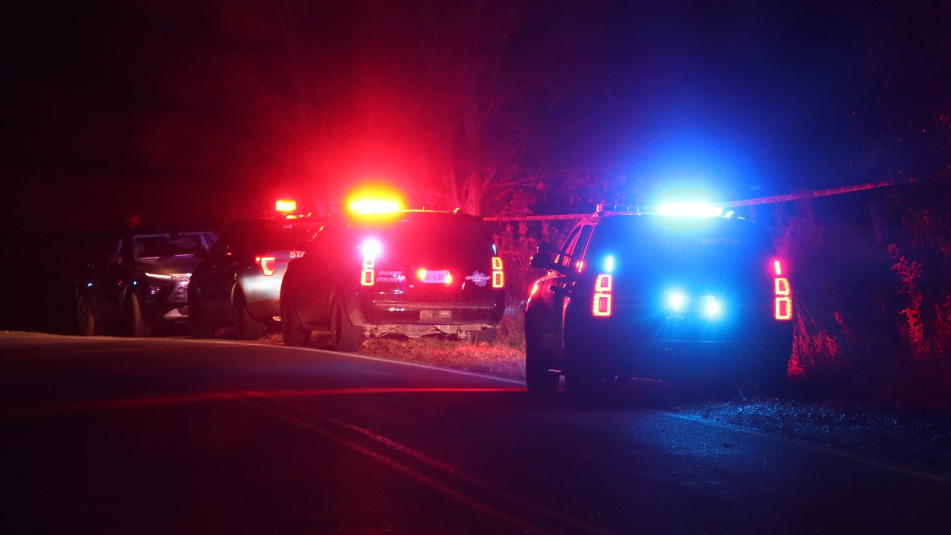 Police at the scene of a deadly shooting involving deputies with the Barry County Sheriff's Office. (Oct. 28, 2024)