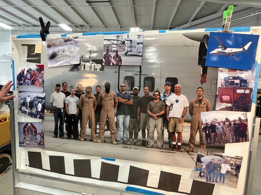 Undated photos of Consolidated Resource Imaging's work with the Constant Hawk program.