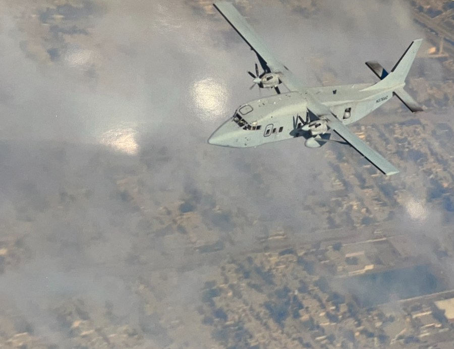 An undated photo of Consolidated Resource Imaging's work with the Constant Hawk program.