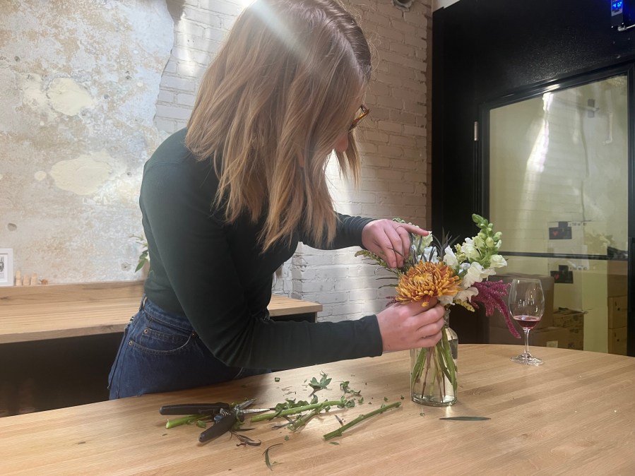 Good Good Good, a wine bar and flower shop in the Grand Rapids Creston Neighborhood. (Oct. 9, 2024)