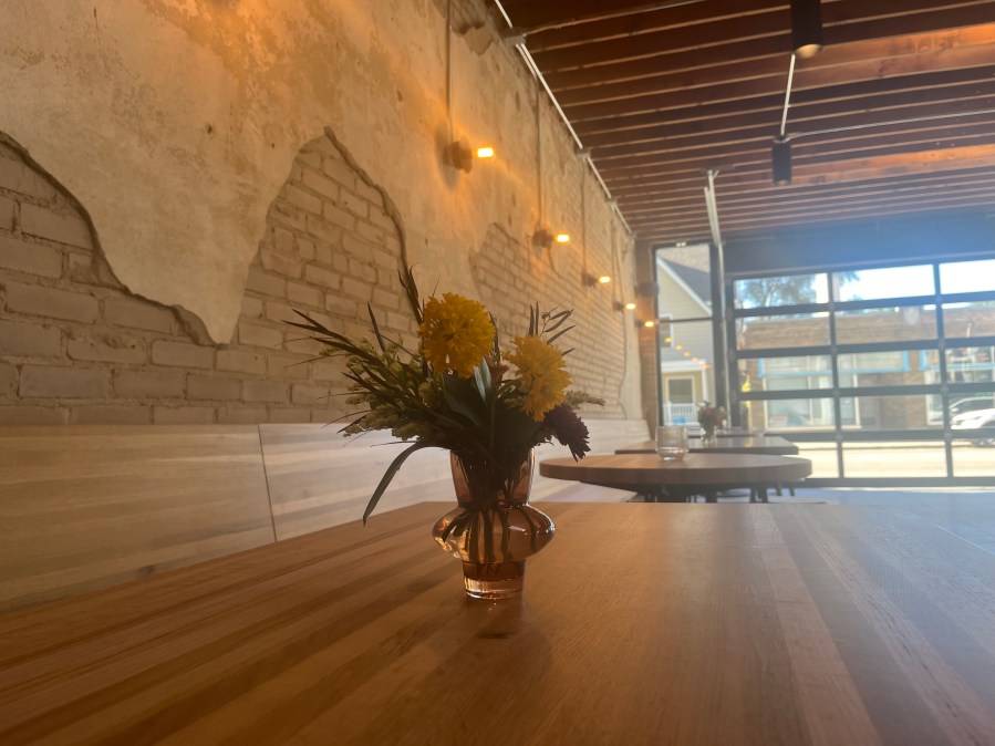 Good Good Good, a wine bar and flower shop in the Grand Rapids Creston Neighborhood. (Oct. 9, 2024)