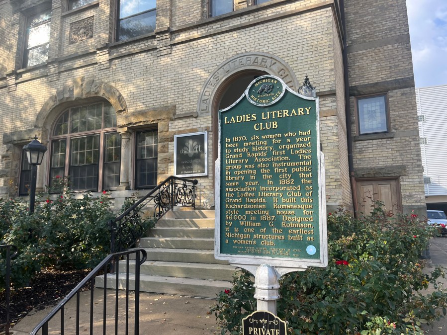 The Lit GR, the former home of the Ladies Literary Club leaders, in Grand Rapids. (Oct. 29, 2024)
