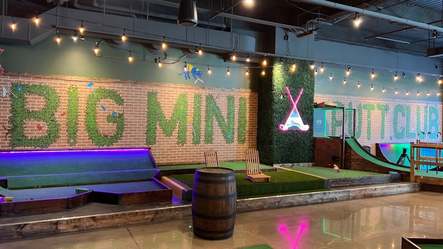 Inside Big Mini Putt Club in Grand Rapids. (Oct. 2, 2024)