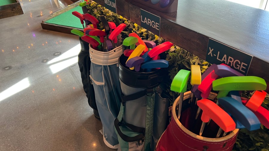 Inside Big Mini Putt Club in Grand Rapids. (Oct. 2, 2024)