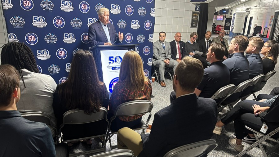 The K-Wings host their season kickoff news conference on Oct. 1, 2024.