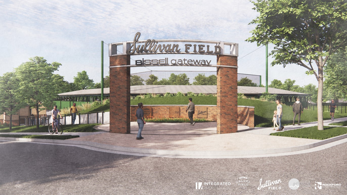 A rendering of the Sullivan Field restoration. (Integrated Architecture via Fans of Valley Field)