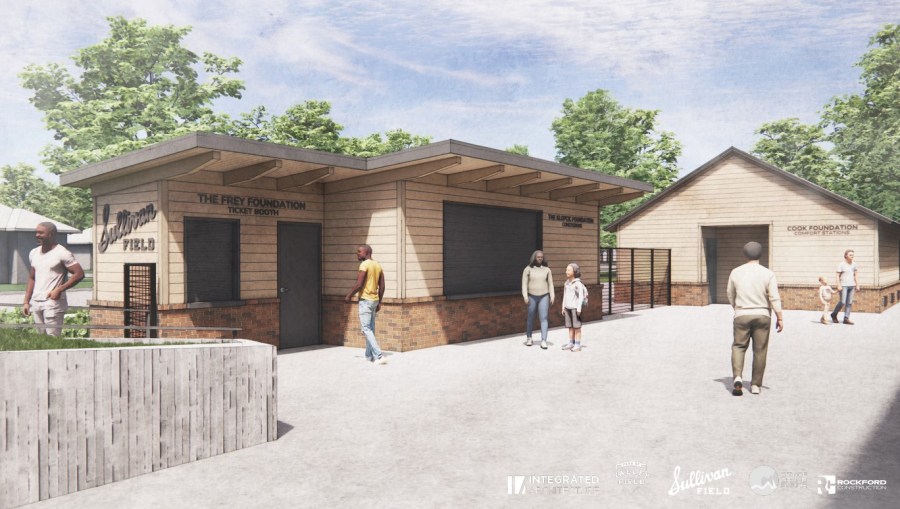 A rendering of the Sullivan Field restoration. (Integrated Architecture via Fans of Valley Field)