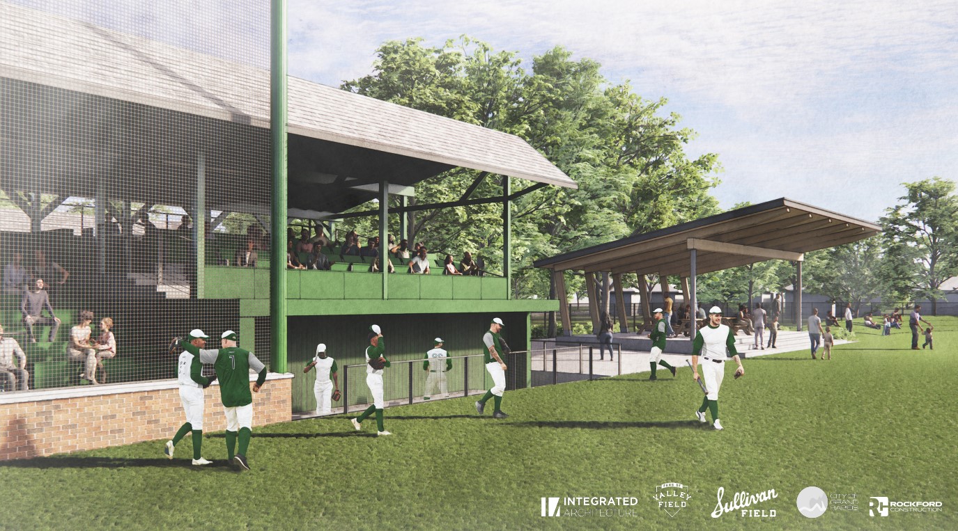 A rendering of the Sullivan Field restoration. (Integrated Architecture via Fans of Valley Field)