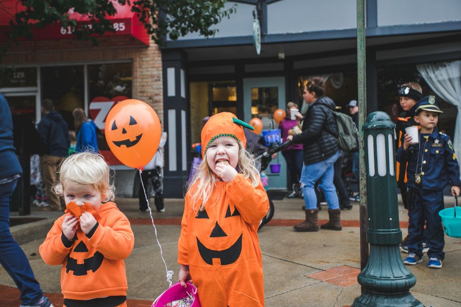 An undated photo of a trick-or-treat event in downtown Zeeland. (Courtesy City of Zeeland)