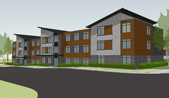 A rendering of the Prospect Flats project. (Courtesy)