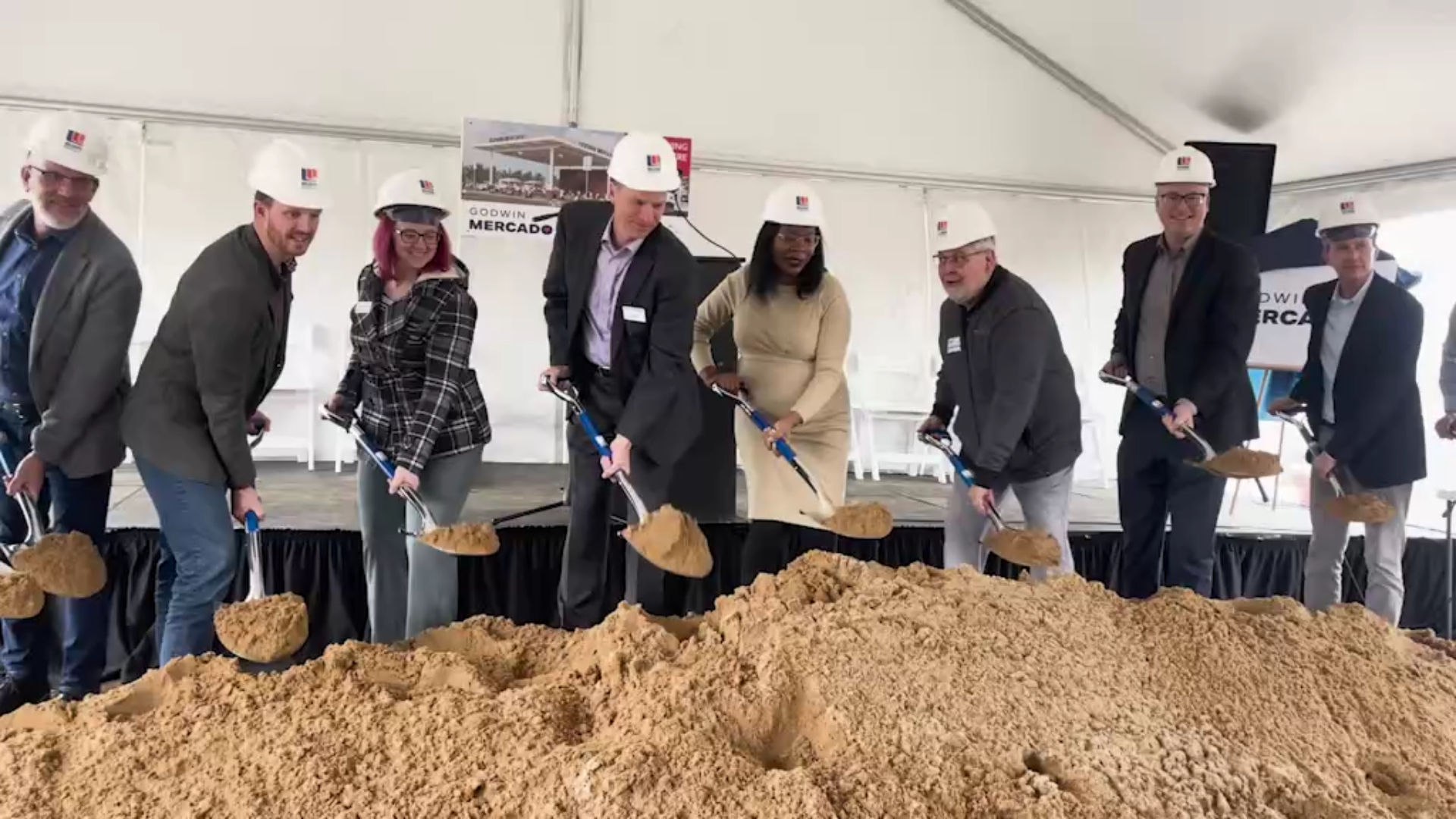 The groundbreaking ceremony for the new 36th Street Marketplace in Wyoming. (Nov. 19, 2024)