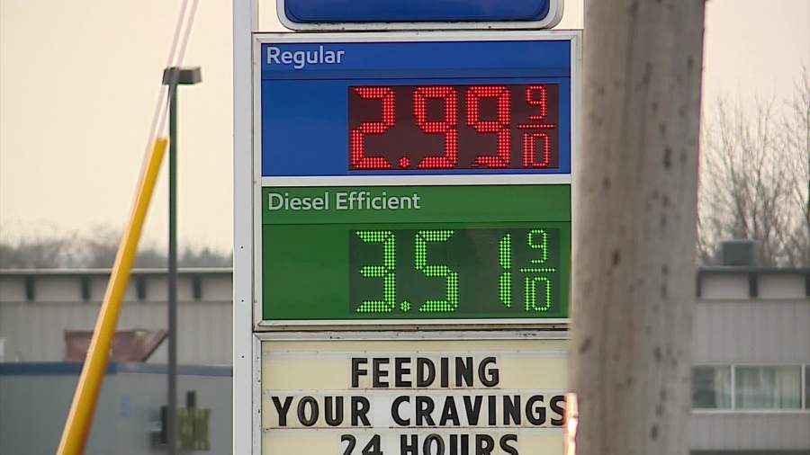 A gas station in Byron Township. (Nov. 24, 2024)