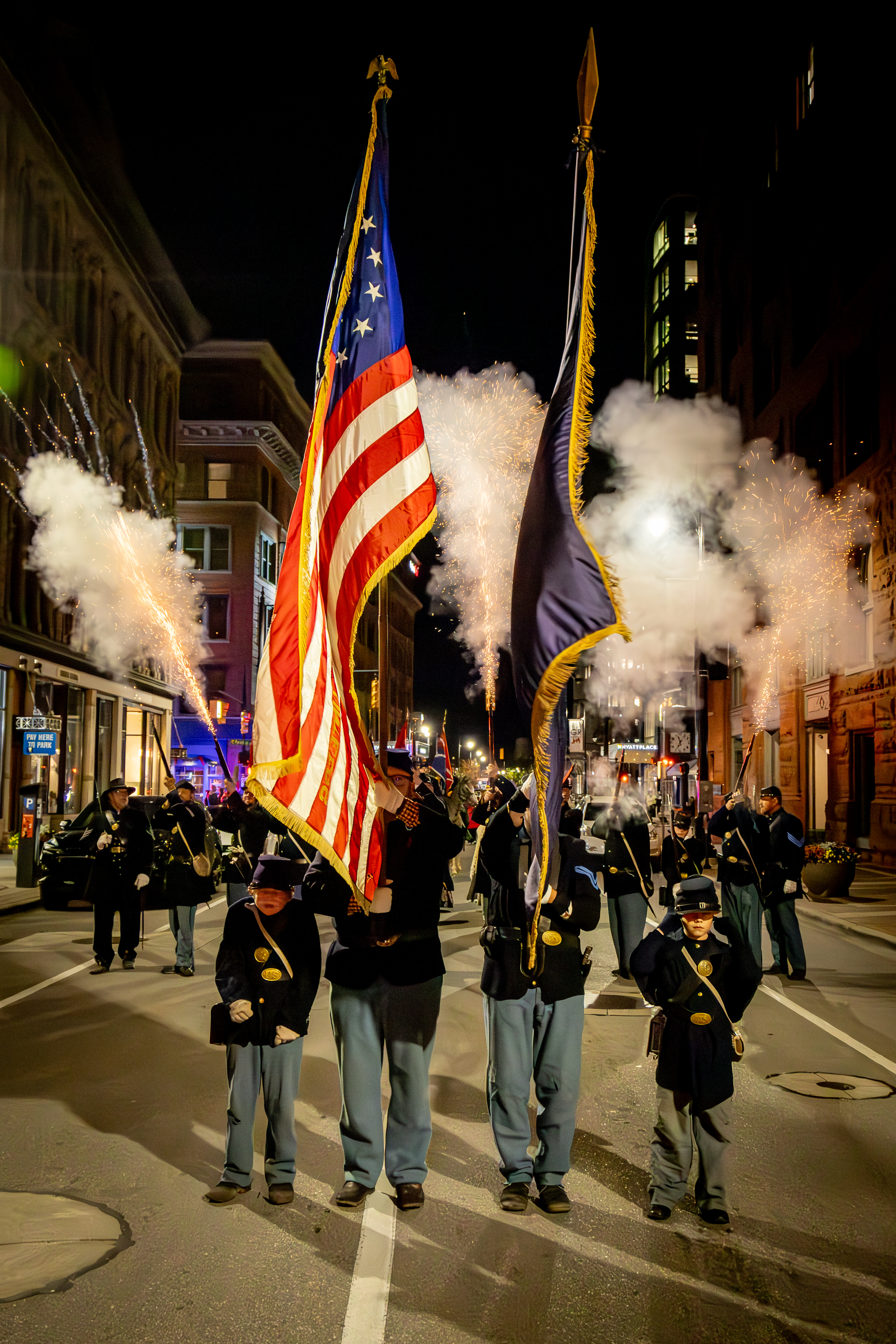 The Veterans Day Parade in downtown Grand Rapids on Nov. 11, 2024. (Michael Buck/WOOD TV8)