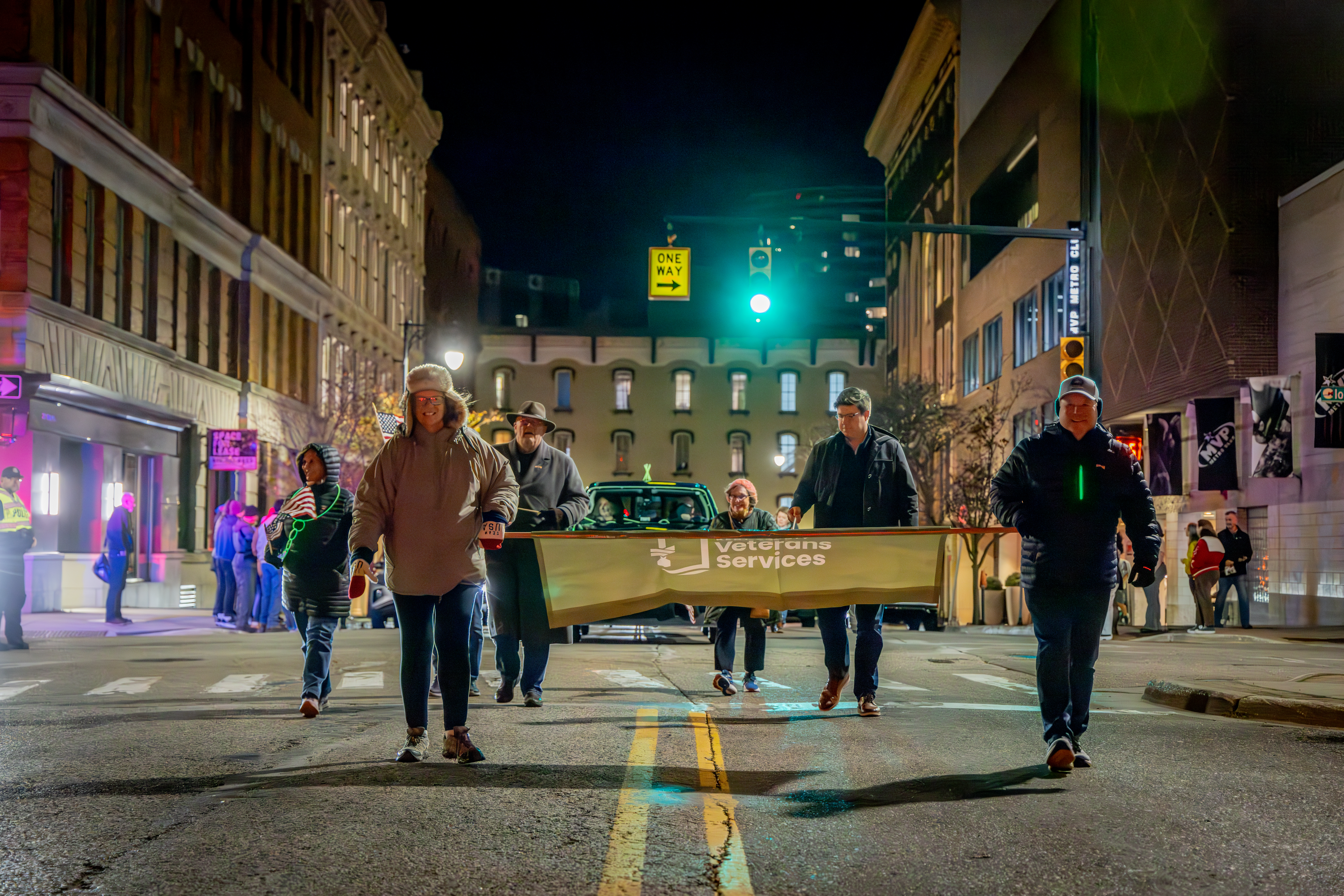 The Veterans Day Parade in downtown Grand Rapids on Nov. 11, 2024. (Michael Buck/WOOD TV8)