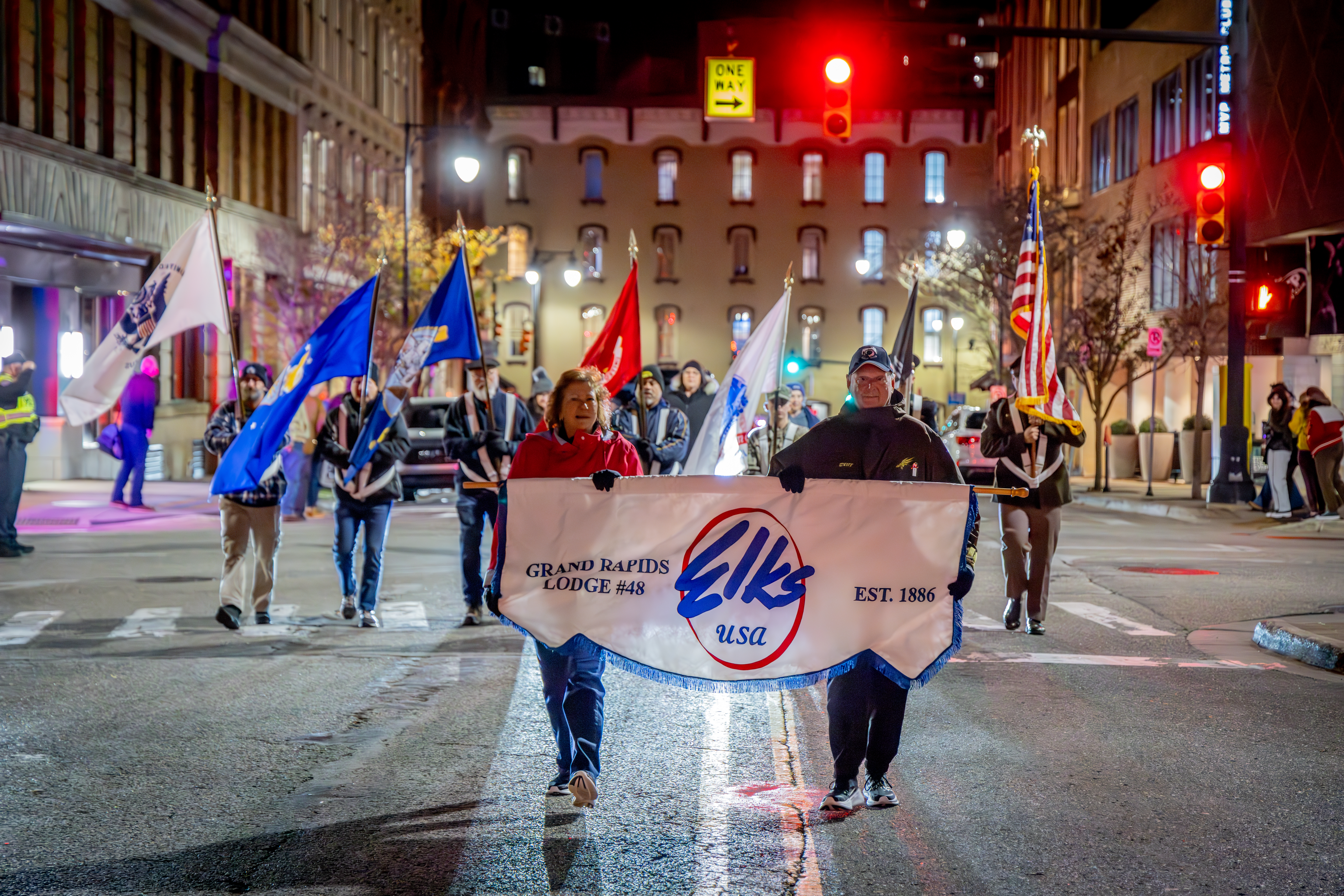 The Veterans Day Parade in downtown Grand Rapids on Nov. 11, 2024. (Michael Buck/WOOD TV8)