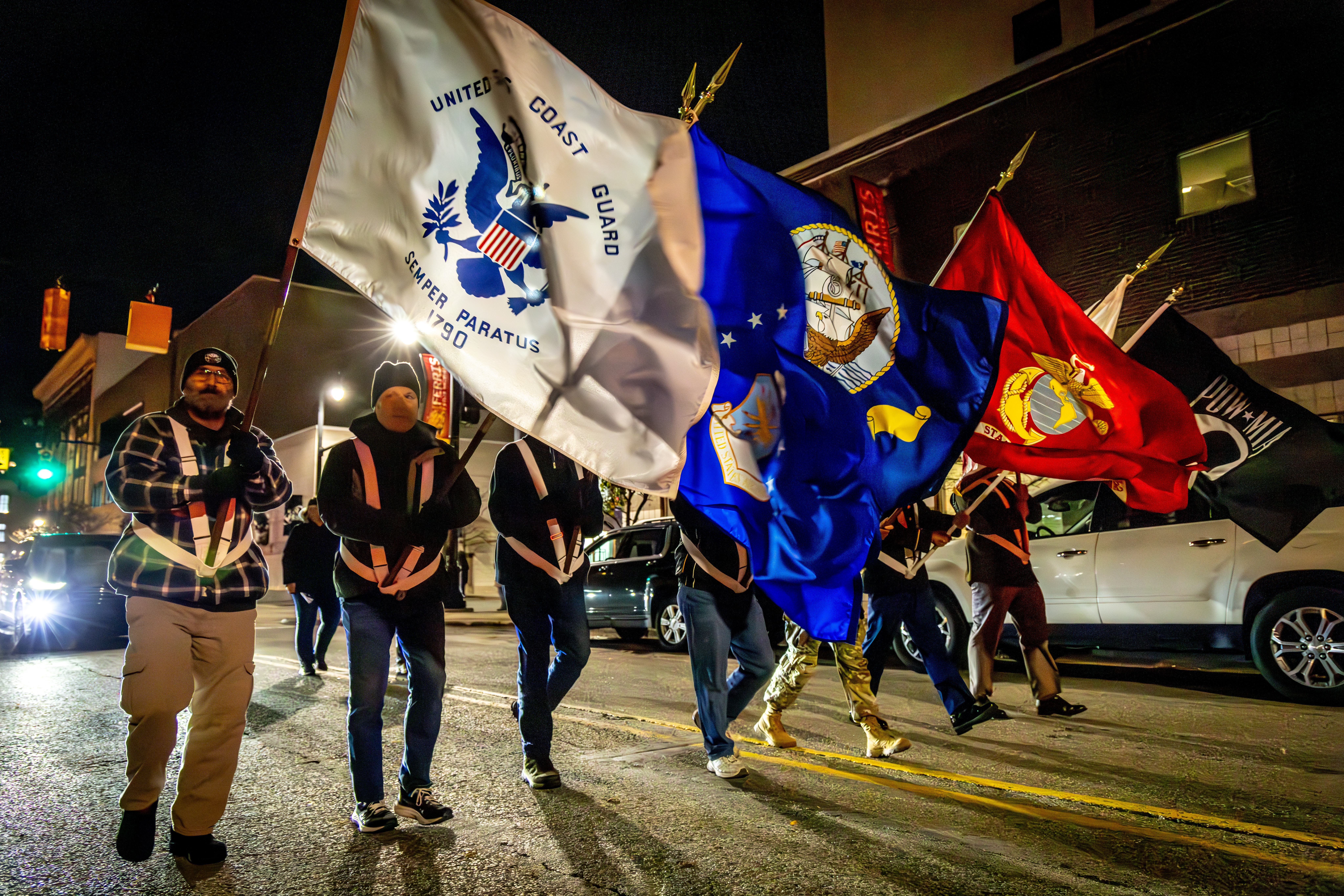 The Veterans Day Parade in downtown Grand Rapids on Nov. 11, 2024. (Michael Buck/WOOD TV8)