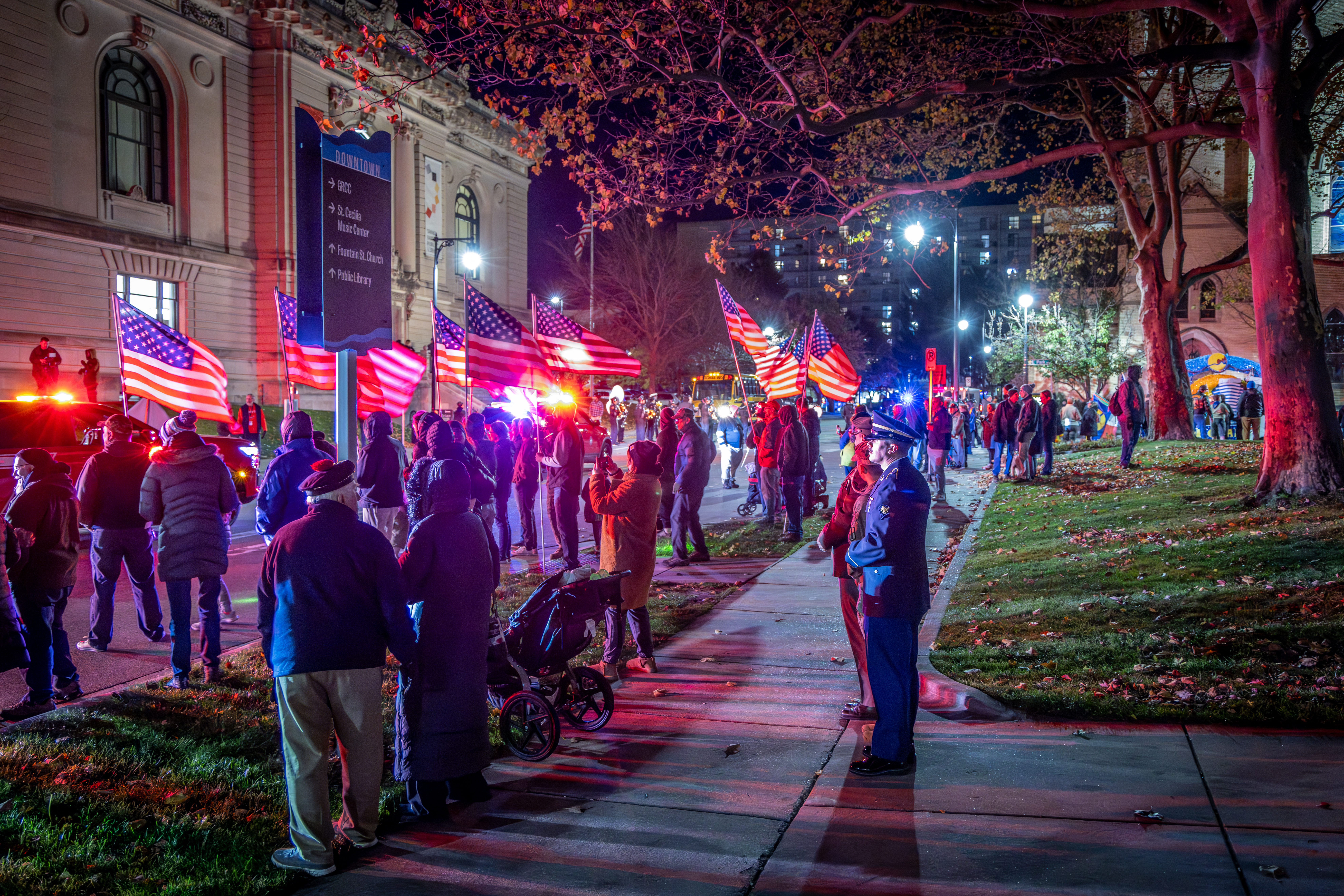 The Veterans Day Parade in downtown Grand Rapids on Nov. 11, 2024. (Michael Buck/WOOD TV8)