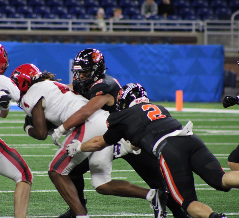 Byron Center lost to Orchard Lake St. Mary’s 35-19 in the Division 2 Finals. (Dean Holzwarth/WOOD TV8)