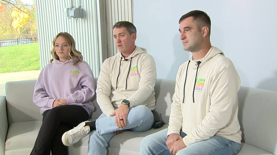 Katherine Tudor, Noah Tudor's sister; Eddie Tudor, Noah Tudor's father; and family friend Charles Walkons speak with News 8 on Nov. 26, 2024.