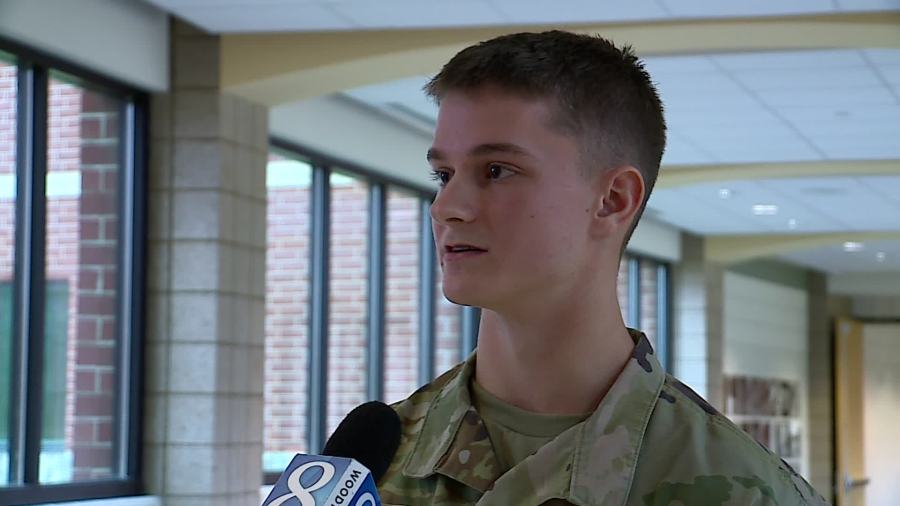 Brody Woodwyk speaks with News 8 on Nov. 10, 2024.