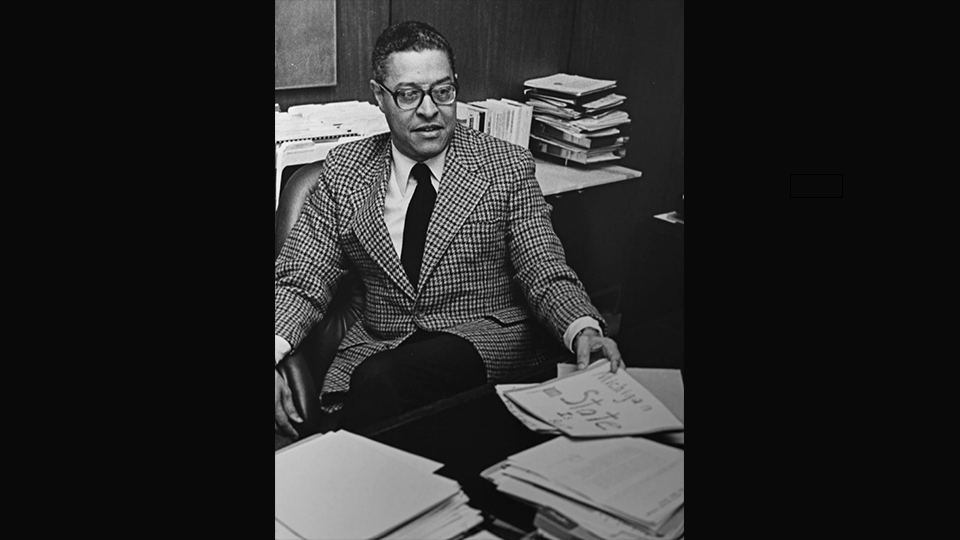 Clifton Wharton Jr., Michigan State University's first Black president, died on Saturday, Nov. 16, 2024. He was 98 years old. (Courtesy MSU)