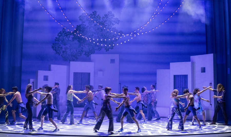 Professional actor Blake Price got to perform in "Mamma Mia" in his hometown of Grand Rapids. (Courtesy Joan Marcus/Broadway Grand Rapids)