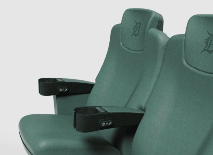 The new seats at Comerica Park's "Home Plate Club" include "climate-control" technology developed by a company from Traverse City. (Courtesy Ilitch Sports & Entertainment)